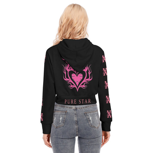 Women's Crop Top Hoodie